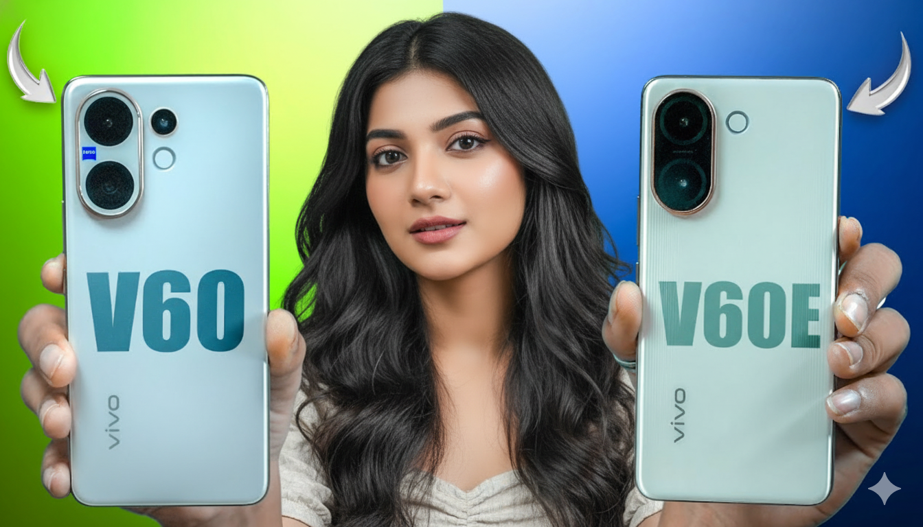 Vivo V60 vs V60e Comparison: क्या ₹7,000 का फर्क सही है? जानें पूरा फीचर अंतर!