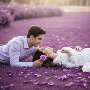 Magical Purple Garden Prompt