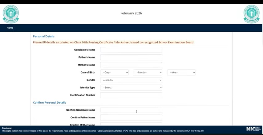CTET Form Fill Up 2025