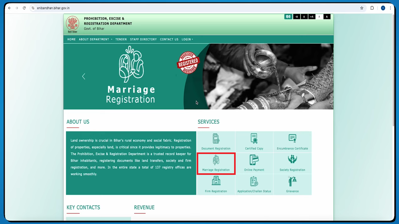 Bihar Marriage Certificate Online Apply 2025