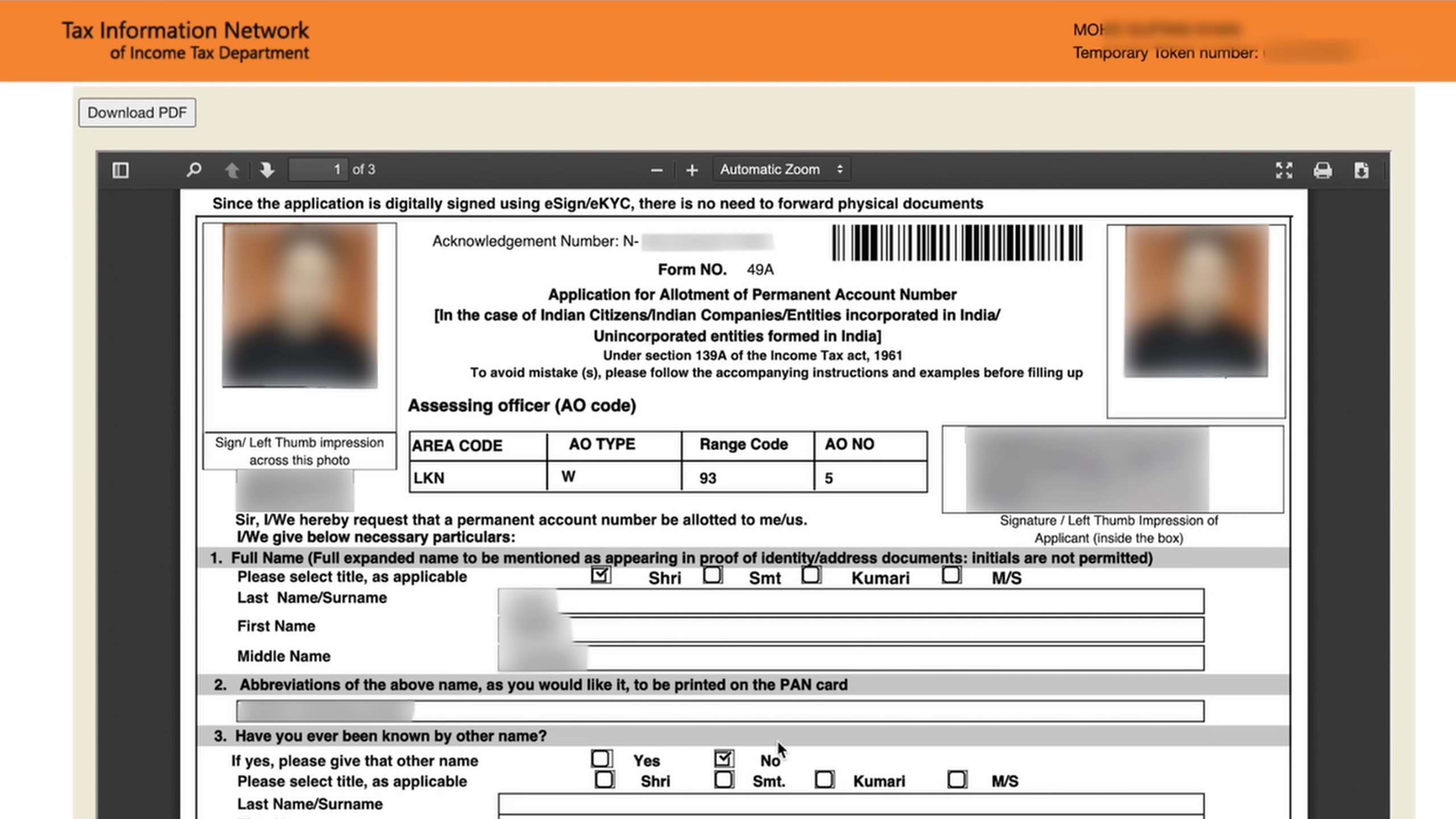 New Pan Card Apply Online