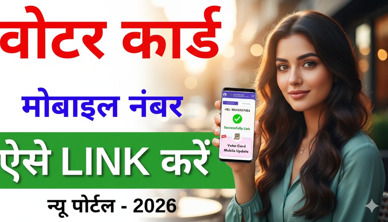 वोटर कार्ड में मोबाइल नंबर लिंक कैसे करें? 2026 की पूरी गाइड | ऑनलाइन स्टेप बाय स्टेप प्रोसेस